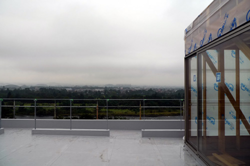 赤城山を望む家　防水工事